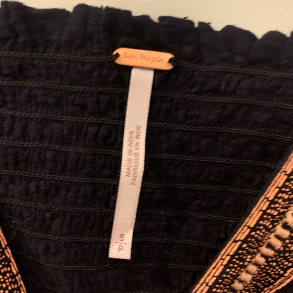 Free People Black Crochet Cropped Tank - Picture 2 of 3